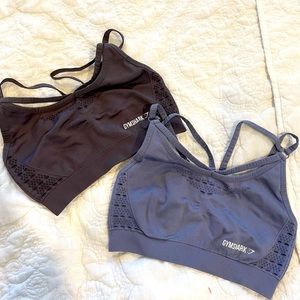 Gymshark seamless sports bras (2 sold together)